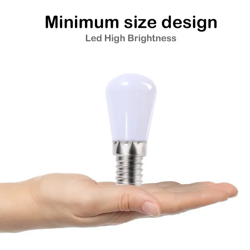 LED Fridge Light Bulb E10/E12/E14 Cabinet Refrigerator Sewing Machine Corn Bulbs White/Warm Lighting Indoor Replacement Lamp