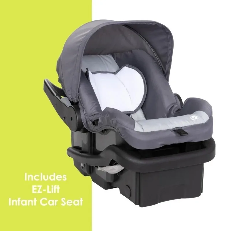 3 Wheel Jogging Stroller Travel System with Car Seat Lightweight Foldable for Baby