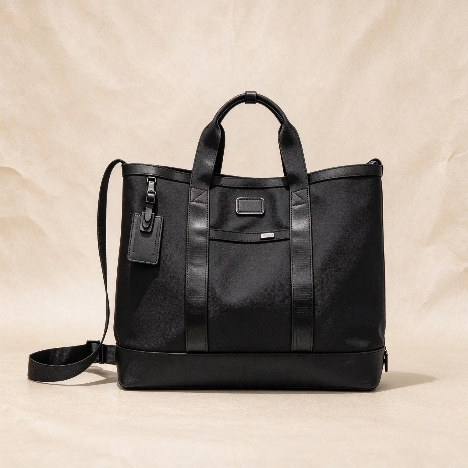 Ballistic Nylon Business Travel Tote Bag for Men, Large Capacity Handheld Shoulder Bag