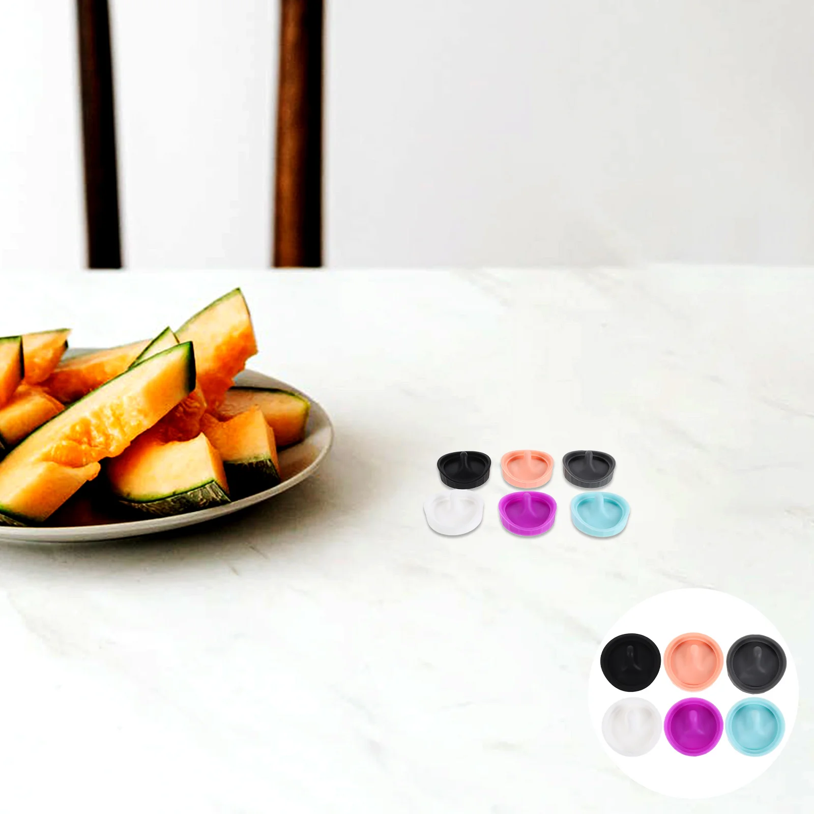 

6pcs Silicone Bottle Cap Stopper 30/40Oz Leakproof Replacement Lid Seal For Tumbler Compatible With Owala Water Bottle