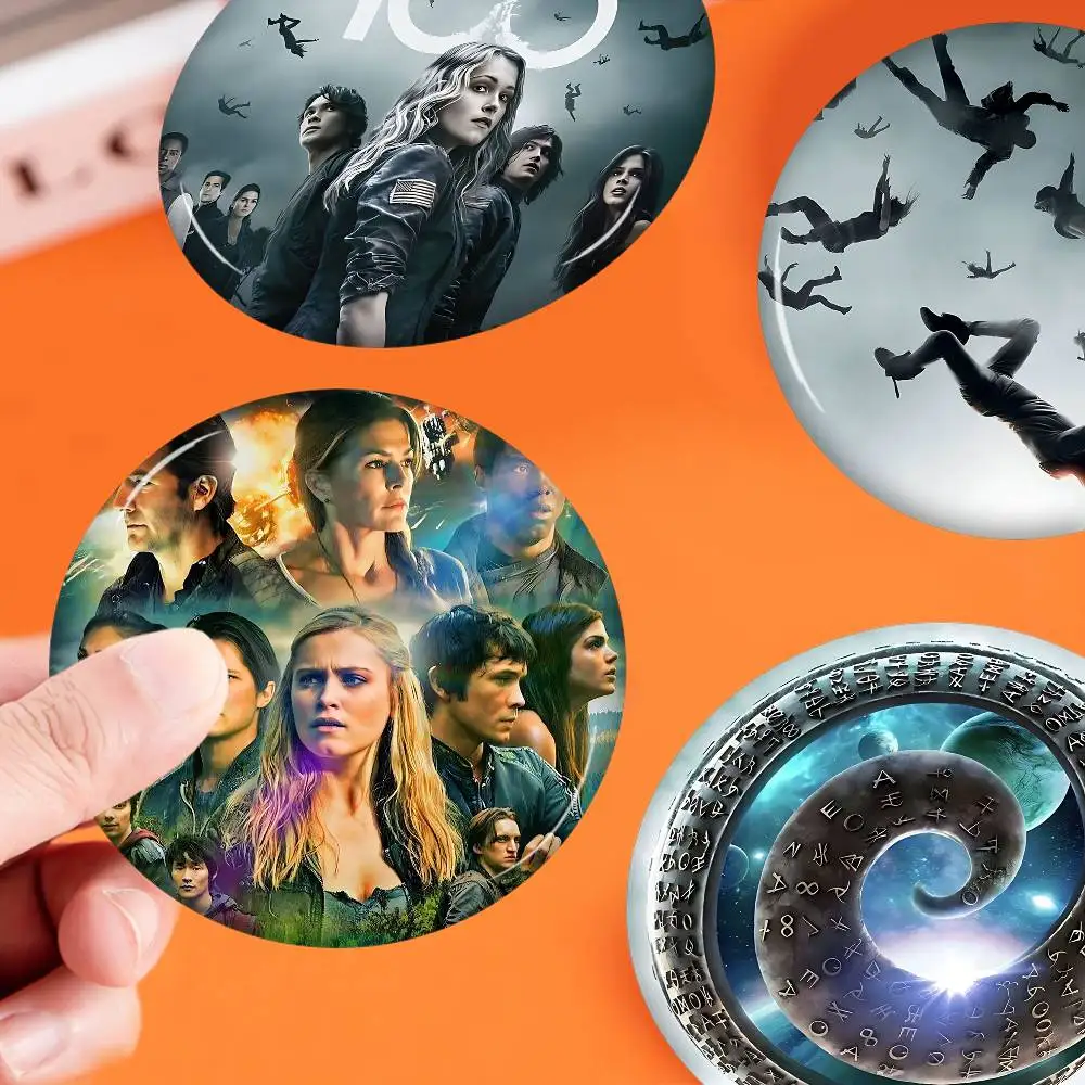 Popular The H-hundred 100 Creative Pins Funny Faces Round Snap-in Brooch Badge Backpack Hat Accessories Jewelry Gifts