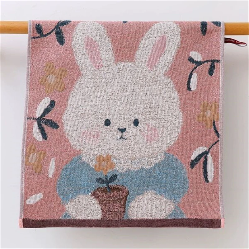 مناشف أطباق شاش قطنية كرتونية للمطبخ 35*40 سم رقيقة 4 قطع 9 أنماط