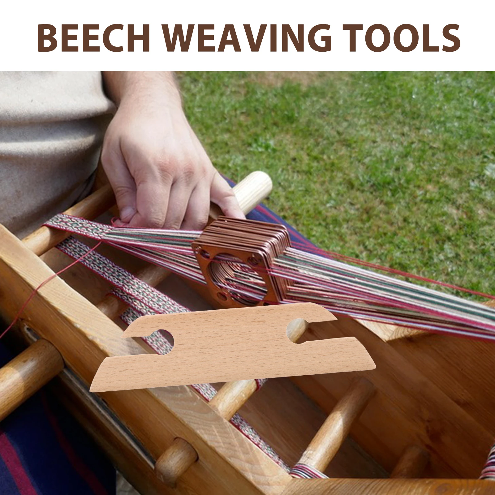 

Webbing Tool Set Tapestry Making Crochet Tools Weaving Accessories Sewing Shuttle Tools Wooden Knitting Shuttle Beginner
