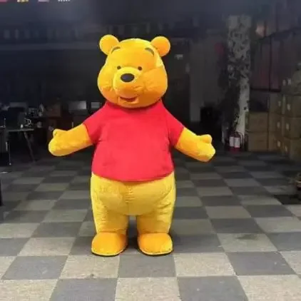 260cm Huge Inflatable Winnie the Pooh bead Cartoon character Plush Mascot Costume Fancy Dress Party Advertising Ceremony props