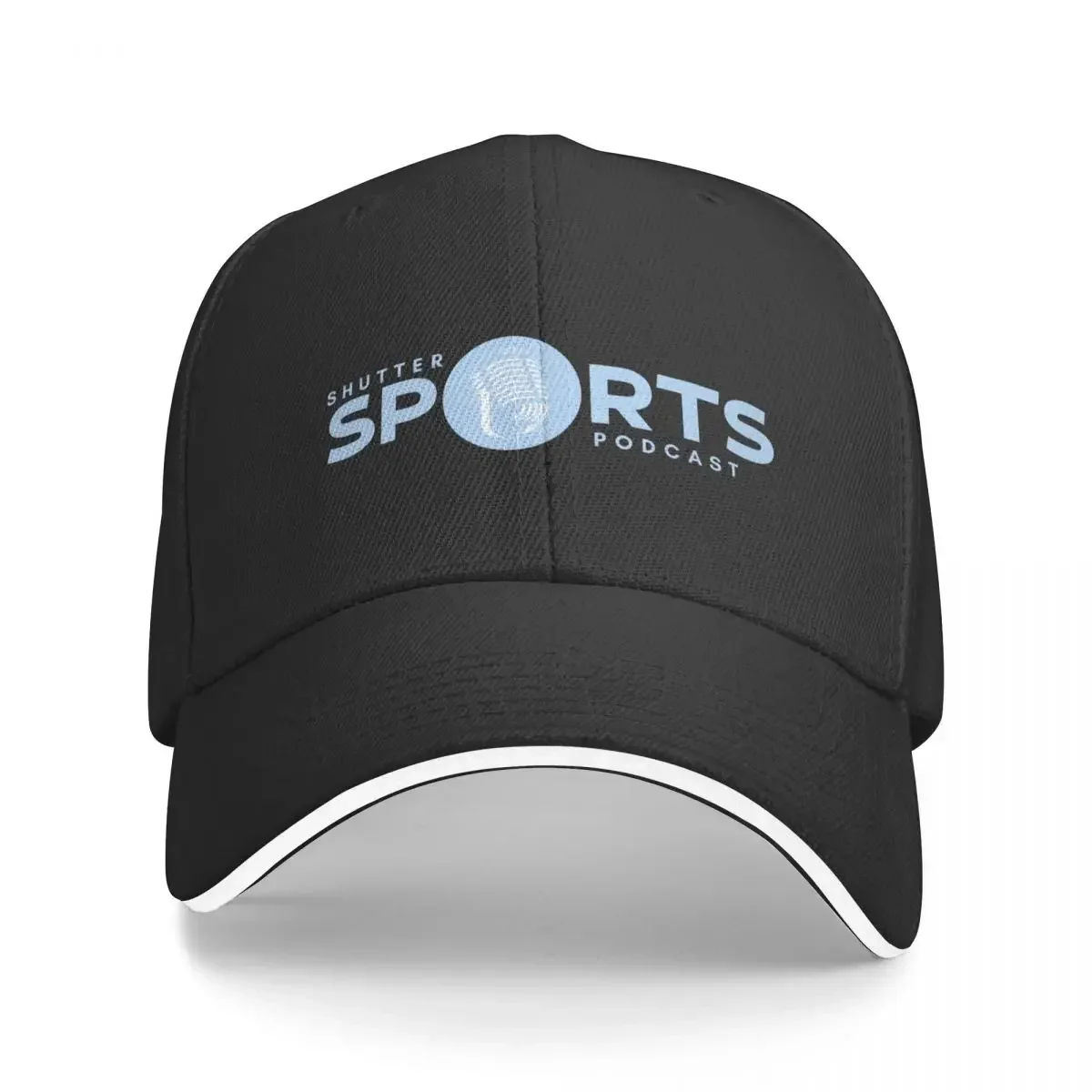 Shutter Sports Podcast Banner Logo (Blue and White) Baseball Cap foam party Hat sun hat Women Men's