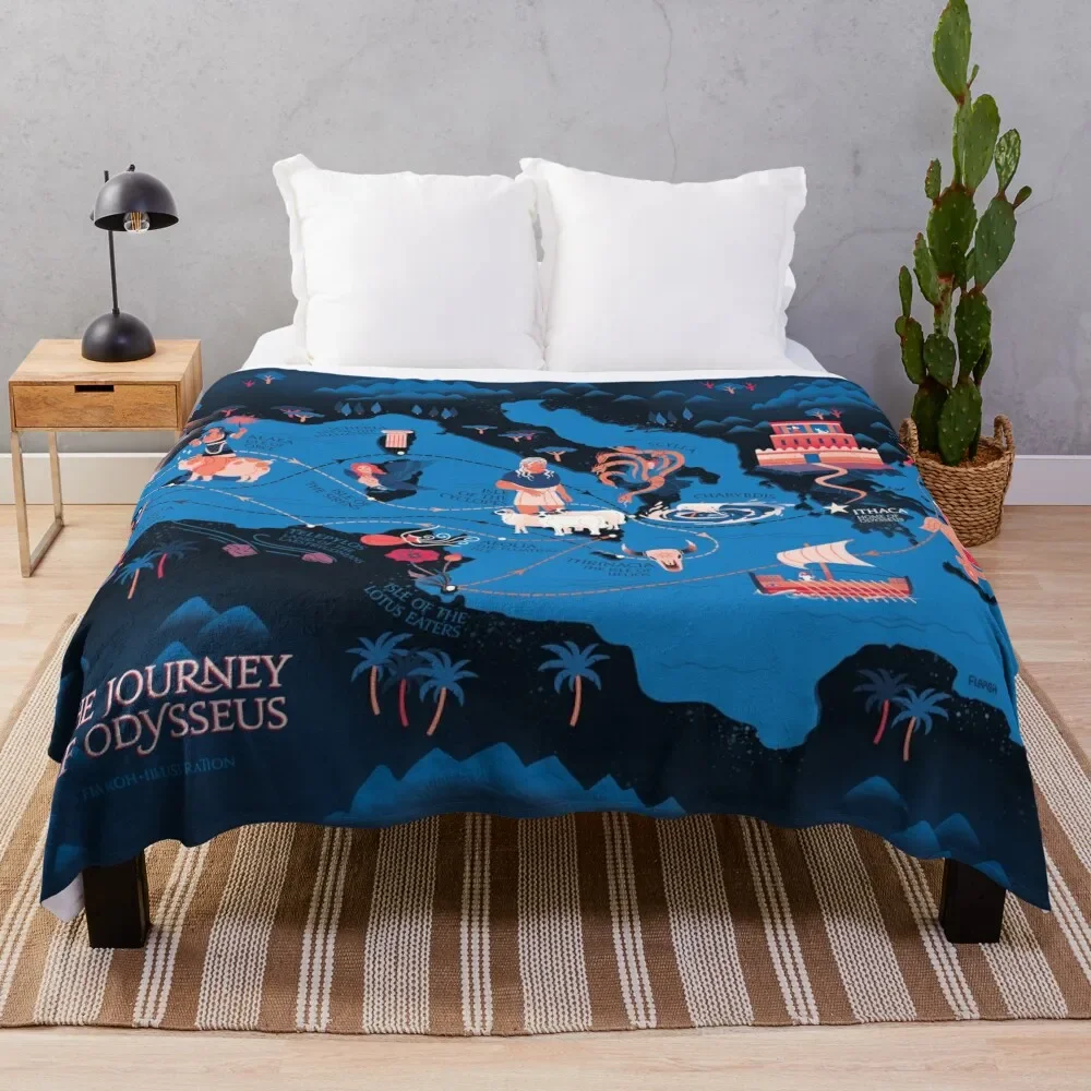 

Odyssey Map - Constellation Throw Blanket Soft Bedroom Blanket for Night Sleeping