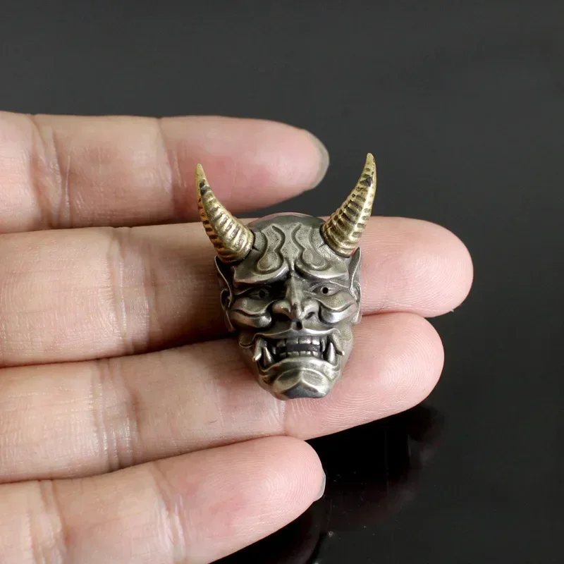 Vintage Demon Skull Unisex Punk Studs Jewelry Pure Copper Demon Doll Face Studs