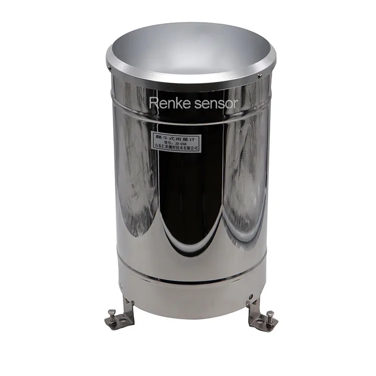 Pluviometro con benna ribaltabile in acciaio inossidabile con uscita a impulsi o RS485 per il monitoraggio dell'ambiente