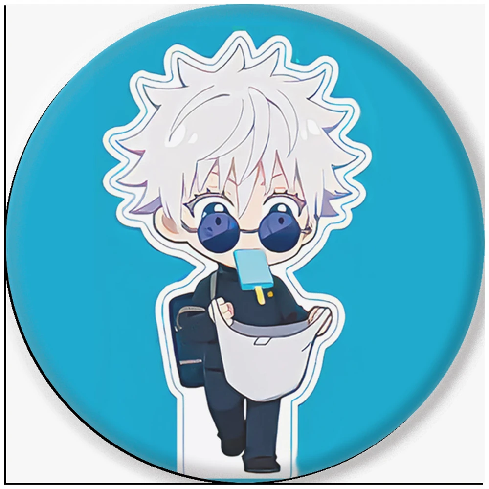 Anime Jujutsu Kaisen Chibi Itadori Yuji Ryomen Sukuna Okkotsu Yuta Cosplay Costume Badge Pin SPTE Tinplate Brooch Accessories