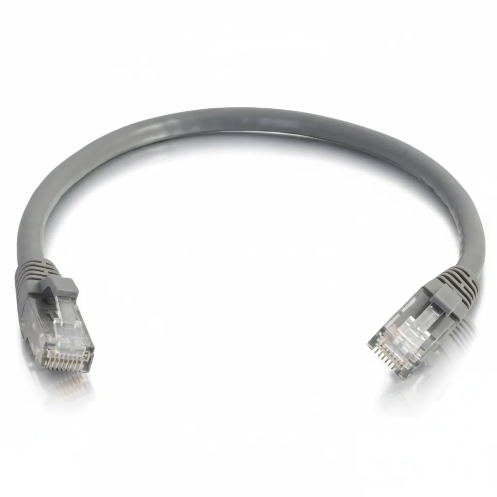 

C2G 757120152057 14-feet CAT5e Ethernet Network Patch Cable - Gray - Snagless - Unshielded (UTP) - RJ-45 Male to - Used-Like New