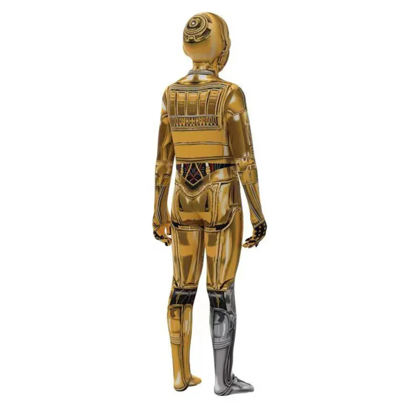 C-3PO robot przebranie na karnawał Halloween cosplay protokoł see-threepio parka kombinezon dla dorosłych dzieci body