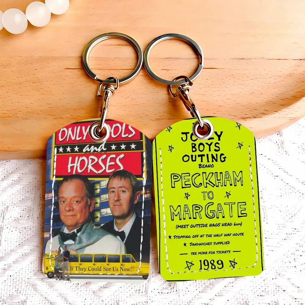 TV O-Only F-Fools n H-Horses-S Card Holder Keychain Key Ring Door Lock Access Protective Case For Security Gift