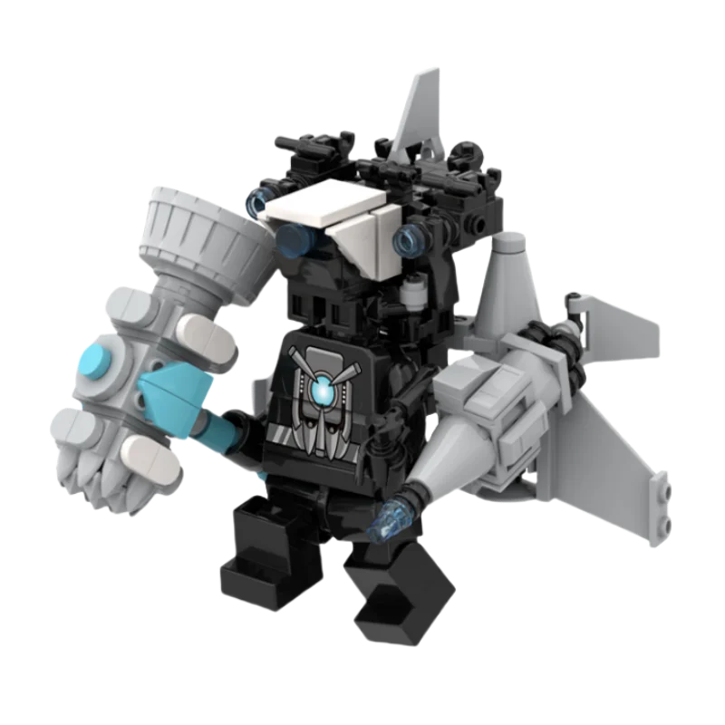 Moc Skibidi كتل بناء المرحاض تيتان ساعة رجل 2.0 كاميرمان المتحدث TVMan الطوب لتقوم بها بنفسك Moddel لعب للأطفال هدية عيد الفصح اللعب