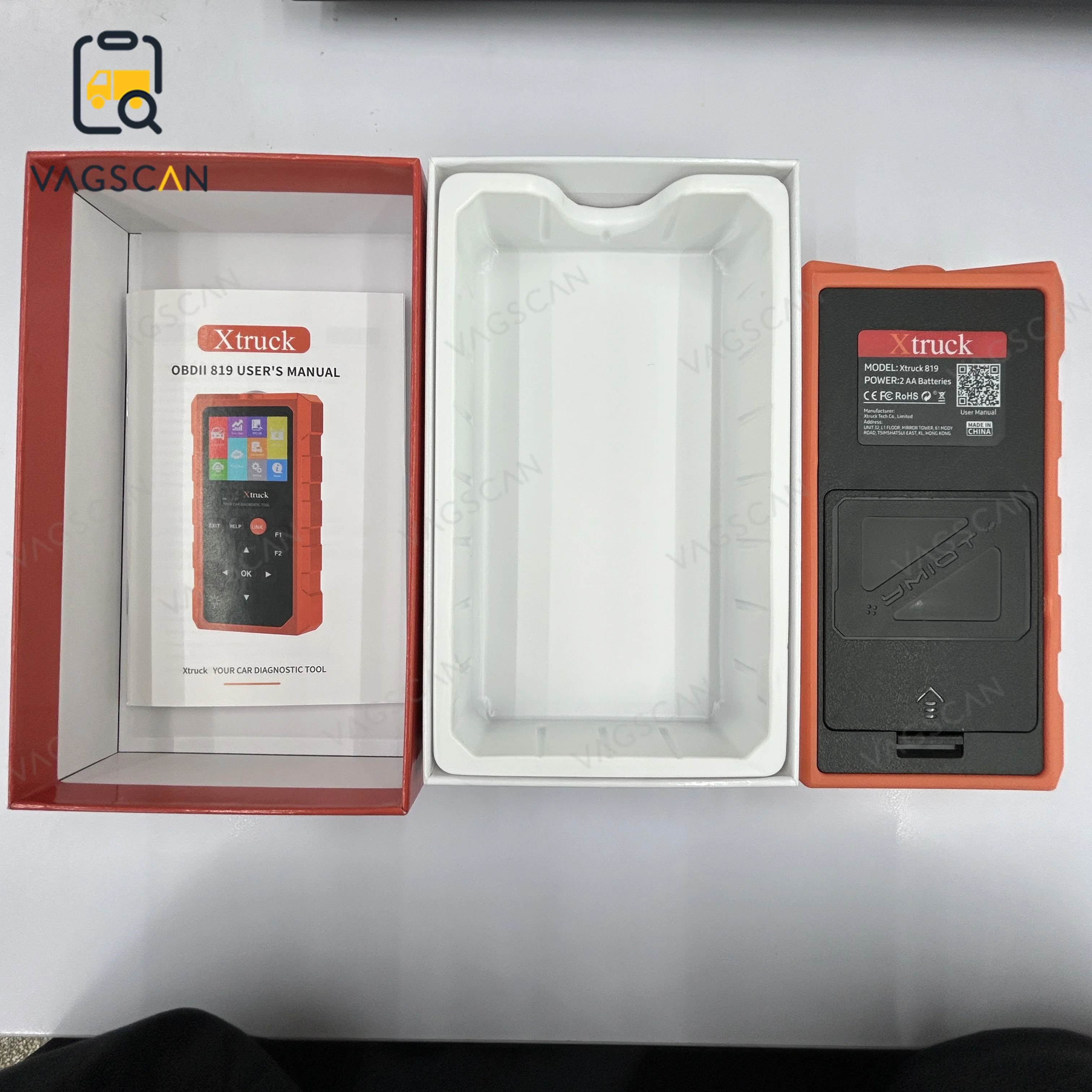 Xtruck 819 Wireless  OBD2 Scanner for Android and iPhone OBDII EOBD Code Reader Enhanced Car Engine Light Diagnostic Tool