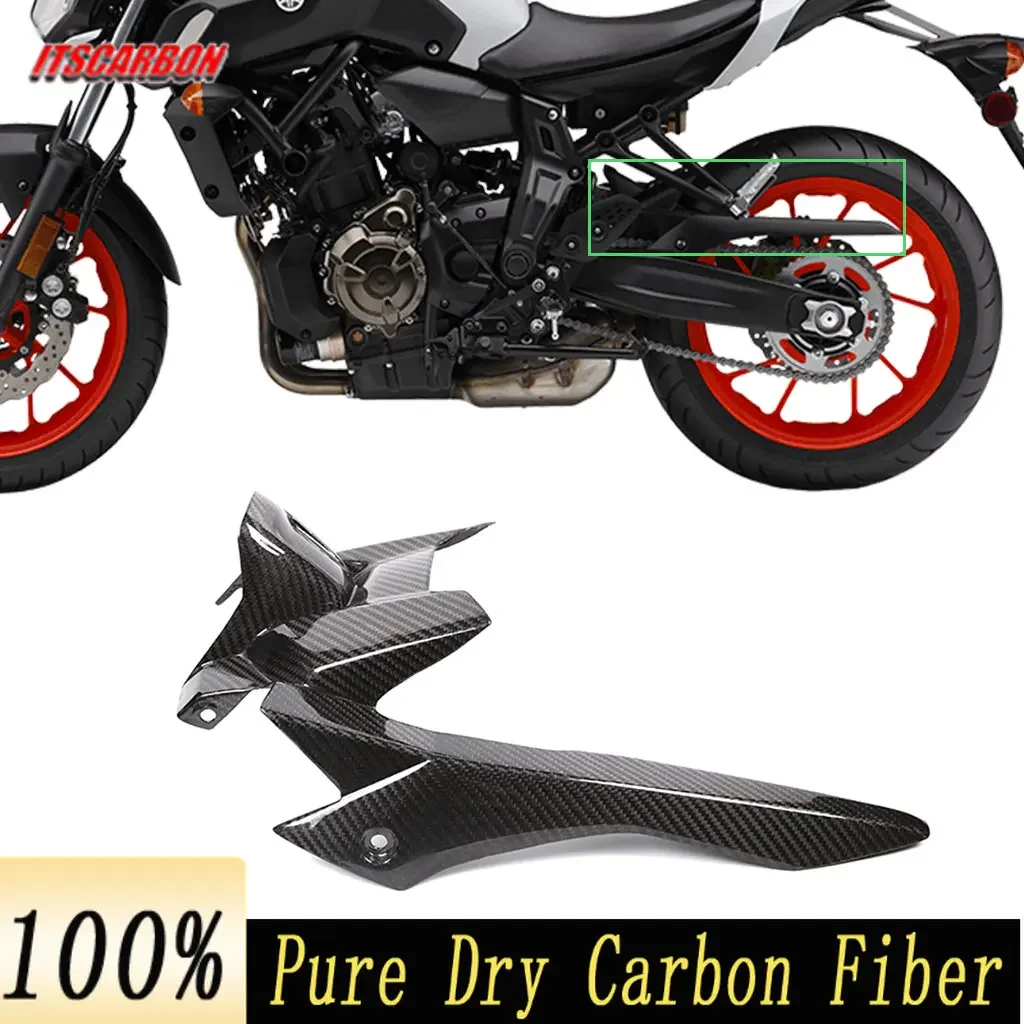 

3k Carbon Fiber Motorcycle Rear Fender Hugger Splash Mudguard Chain Guard For Yamaha MT07 MT 07 MT-07 2013-2017 2018 2019 2020