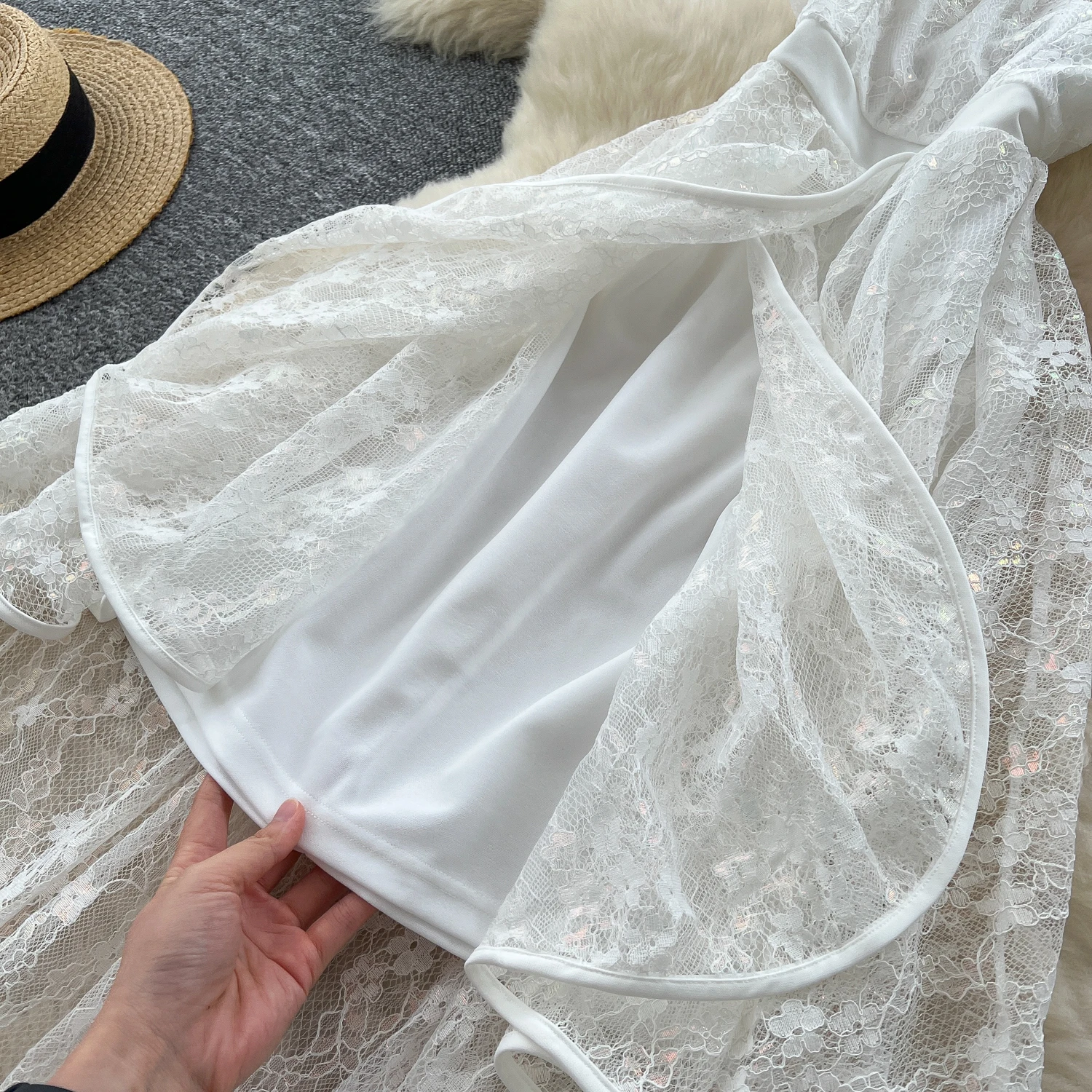 فستان أنيق عتيق مطرز بدون حمالات أنيق على الموضة الكورية بوهو فستان الشمس للنساء #6