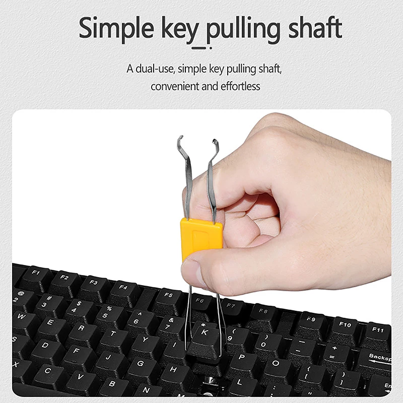 Keycaps Puller Accessories Unloading 2 In 1 For Gaming Keyboard Switches Remover Tool Universal Black Fixing Durable Easy Use