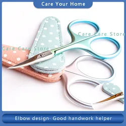 Sewing Tailor Scissors Diy Small Elbow Needlework Scissors Embroidery Craft Scissors Metal Cutting Scissors Sewing Tools