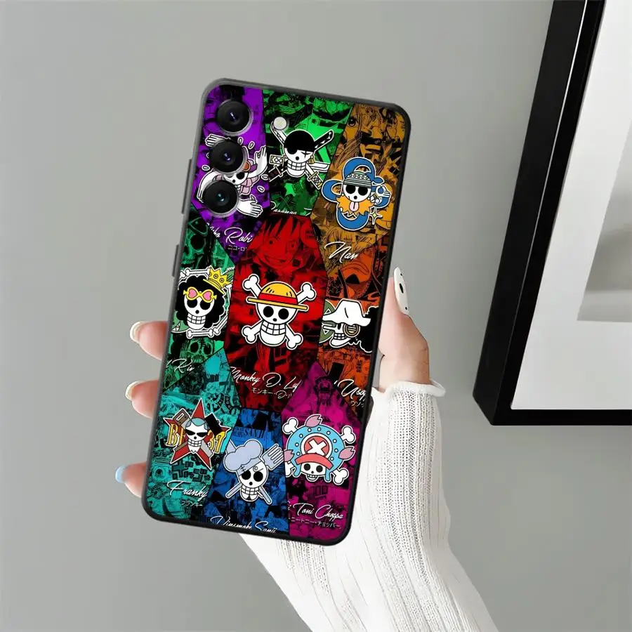 قطعة واحدة Portgas D Ace حافظة لهاتف سامسونج جالاكسي A36 A41 A26 A72 A51 A73 A23 A53 A22 A52 A32 A24 A55 A25 A71 A35 هاتف ناعم أسود #2