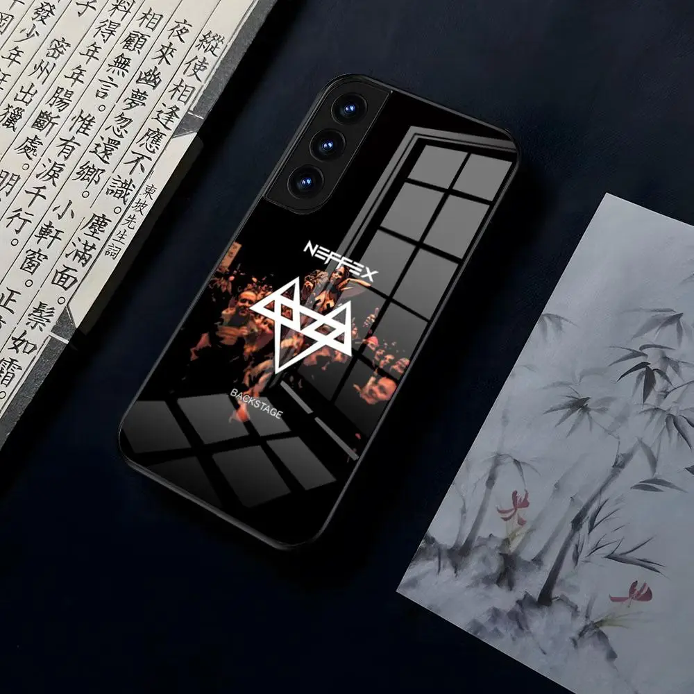 NEFFEX Logo Phone Case For OPPO A 55 54 One Plus 8T 92s A93s A94 95 8 9 7 Pro FindX3 X5PRO RENO4 RENO7 Reno4se 5F 6Z Glass Cover