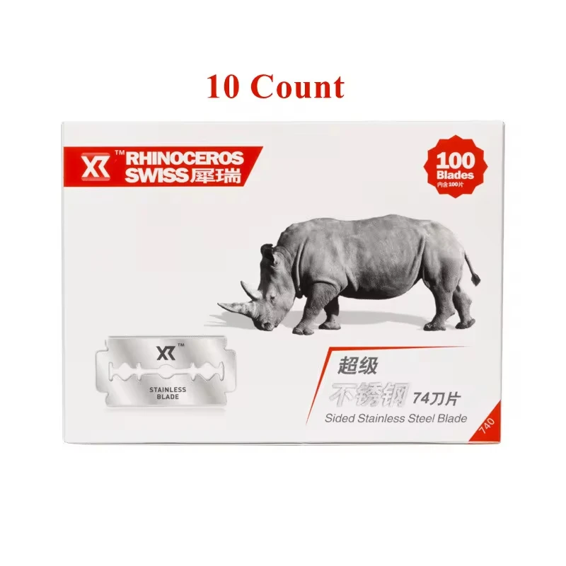 Stainless Steel Razor Blade Vintage Manual Shaving Face Double-sided Blade