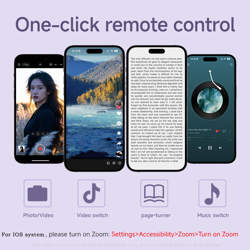 Mini control remoto Bluetooth  - Music Audiobook reseña y precio