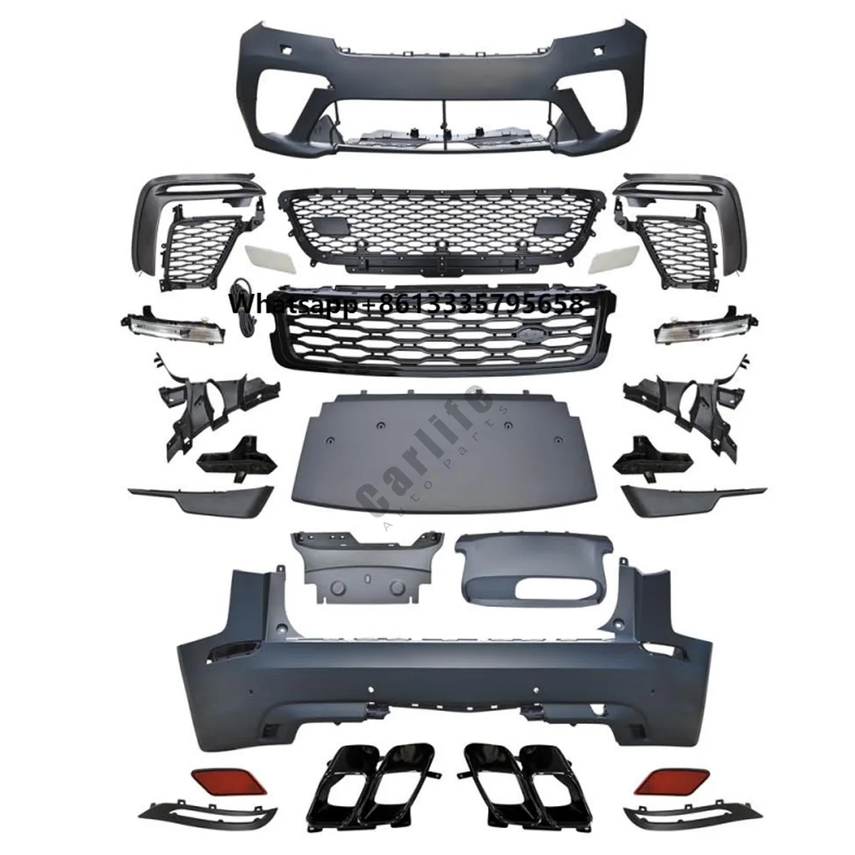 

Wholesale Car Parts Bumpers Body Kit for Land Rover Velar 2017-2023 Modified to SVA Model.