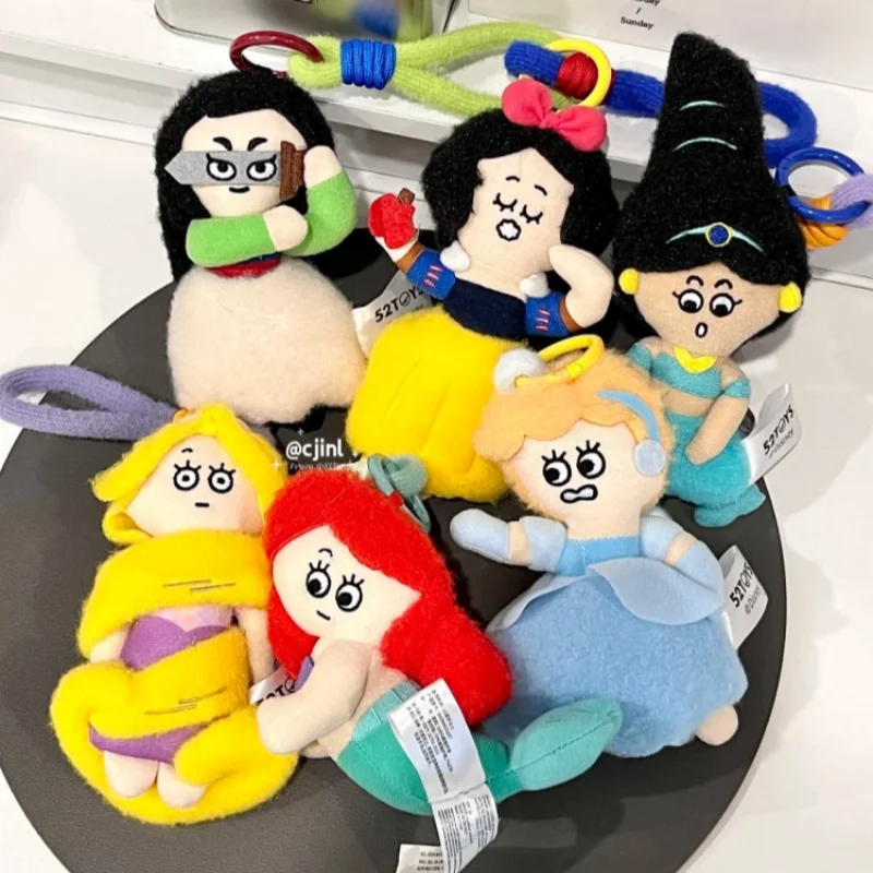 52TOYS Disney Runaway Princess - Llavero de peluche perfumado abstracto, caja sorpresa, colgante para bolso, figura de dibujos animados, regalo de cumpleaños para niñas