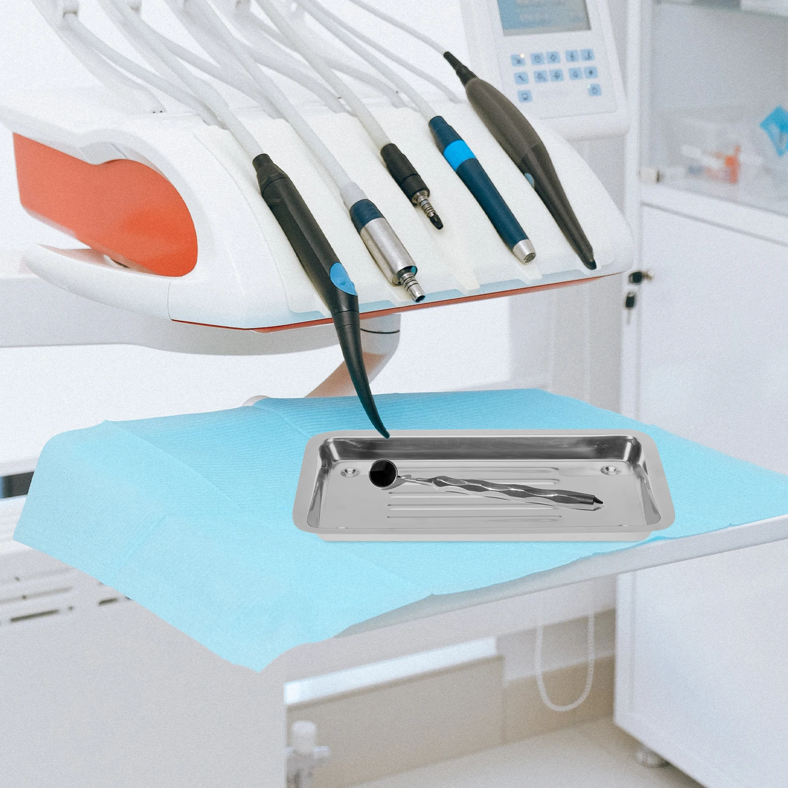 

1Pcs Stainless Steel Tray Durable Medical Dental Hospital Tray for Fluid Collection Instruments Supplies