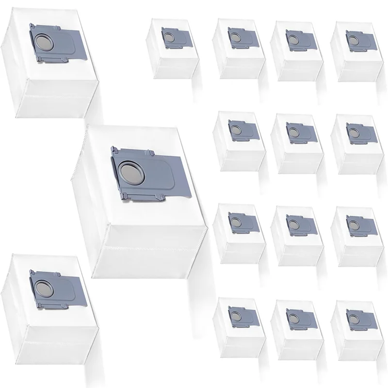 A20M 16 قطعة أكياس الغبار ل Roborock Q5/Q5 +/ Q5 Max Plus/Q7 Max +/S7/S8 Pro Ultra/Q8 Maxv/Q10 S5 +/ G10S + ملحقات المكنسة الكهربائية