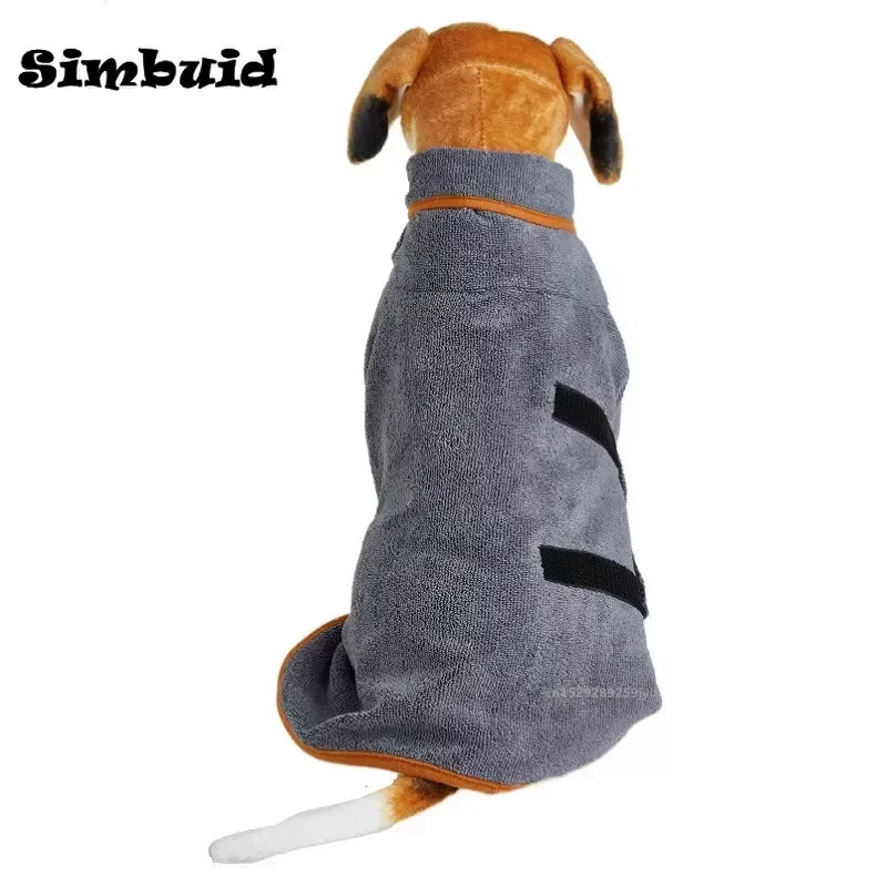 Hondenbadjas Absorberend huisdier Sneldrogend Badhanddoek Grote kleine honden Katten Schone absorberende badjas Full Body Wrap