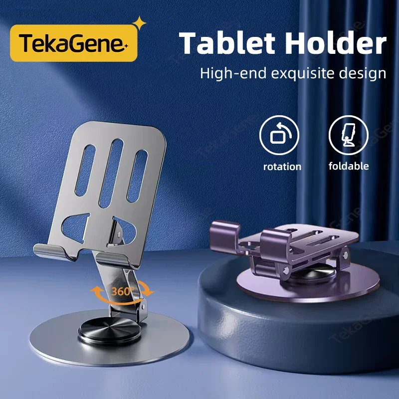 

360° Rotating Stand Mobile Phone Tablet Holder For Apple iphone 16 Samsung Xiaomi Huawei iPad Bracket Folded Support Accessories