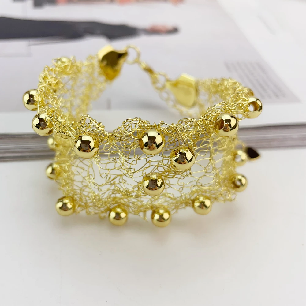 مجموعة مجوهرات برازيلية مطلية بالذهب من إيما للنساء، قلادة أفريقية جريئة، أقراط، سوار، خاتم، هدايا مجوهرات الزفاف