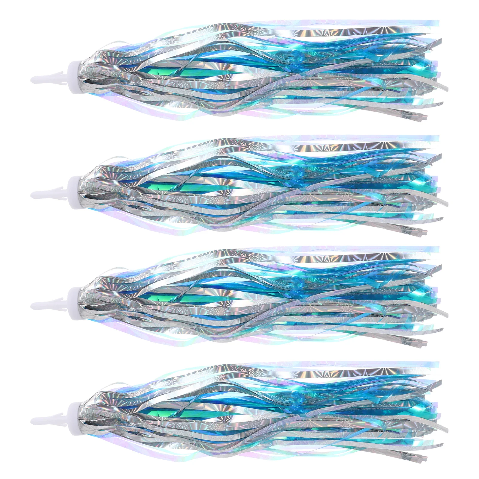 

4Pcs Shiny Tassel Ribbon Streamers for Scooter Bike Handlebar Decor Fringe Attachment Easy Clip-on Set Tassel Ribbon