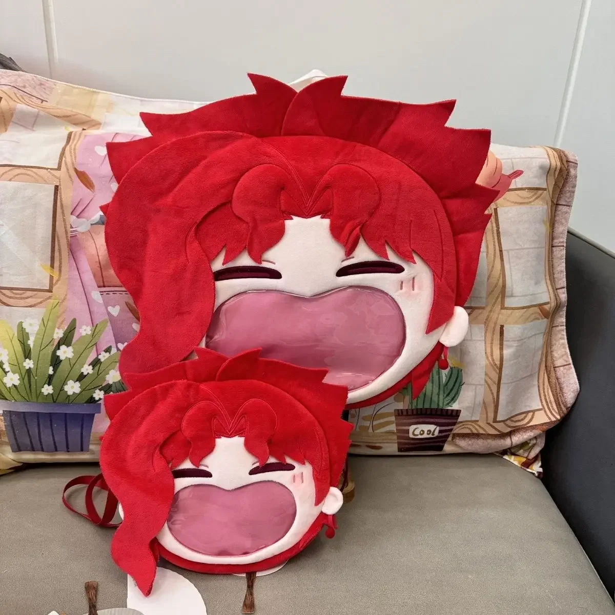Anime Kakyoin Noriaki Kawaii Cosplay Cosplay boca grande transparente itabag cremallera mochila bolsas  mensajero bolso  hom