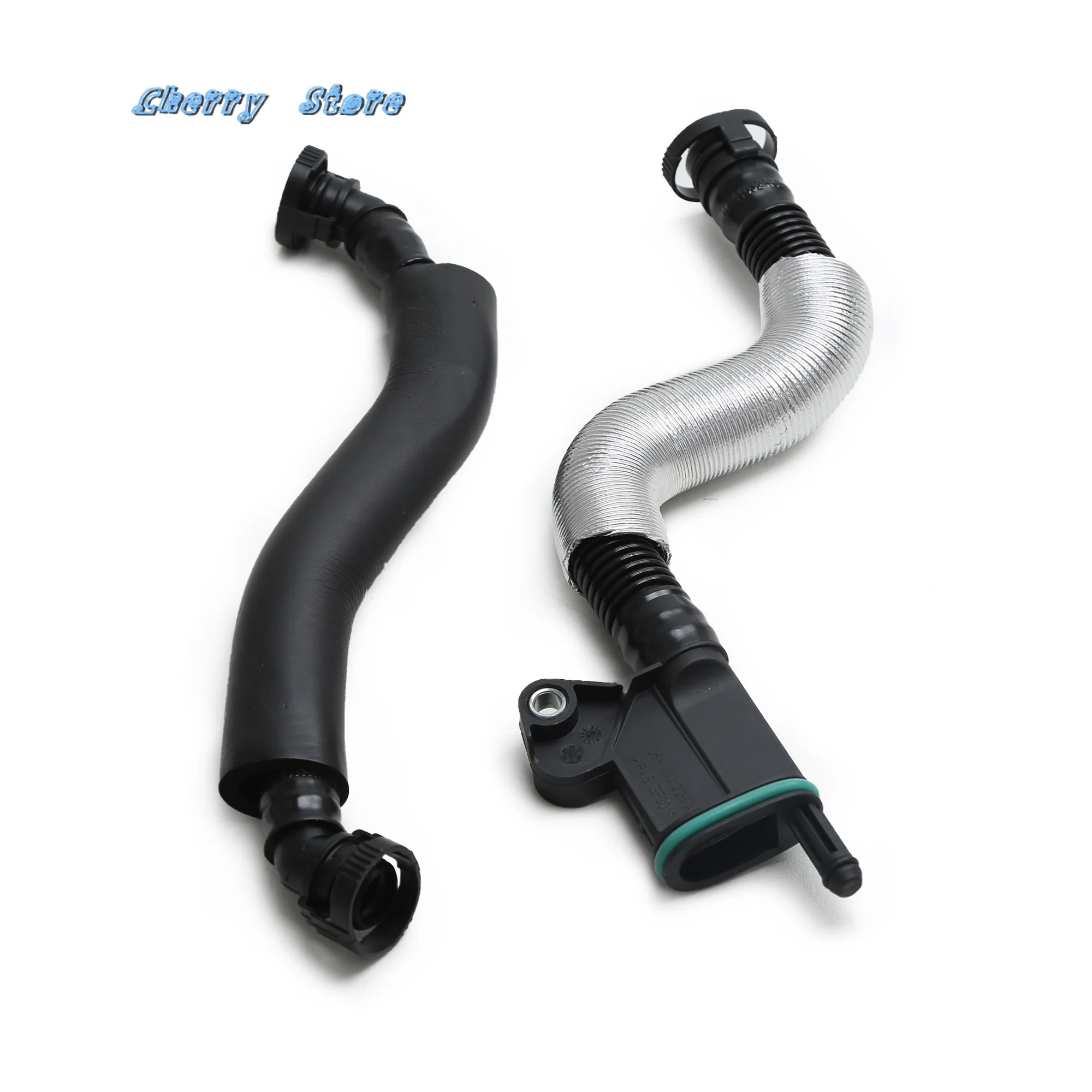 

06H 103 495 AH 2PCS Oil Water Separator Breathing Hose Exhaust Pipe For VW Passat Golf Tiguan Audi 06J 103 221 B 06H103226A