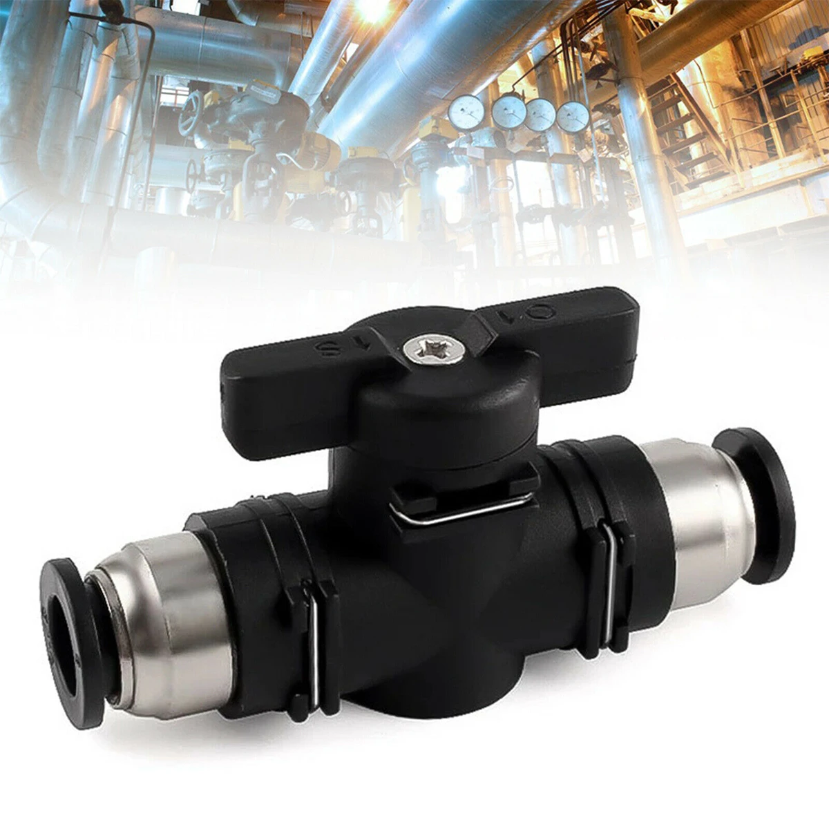 

8mm Push Fit Tap Pneumatic Ball Switch Valve Push In Quick Joint Connector Water Fed Pole Window Cleaning Hose Current-limiting