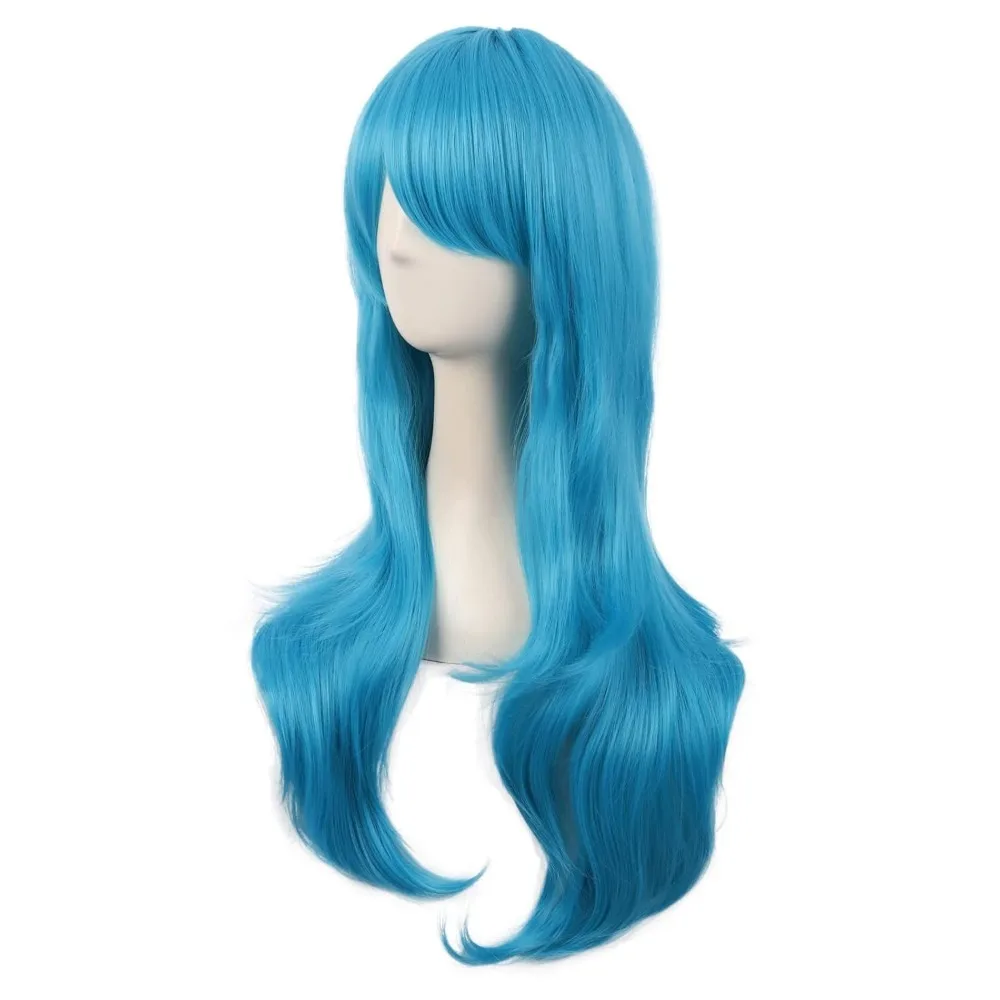 28 "70 سنتيمتر طويل مجعد الشعر ينتهي زي شعر مستعار تأثيري #3