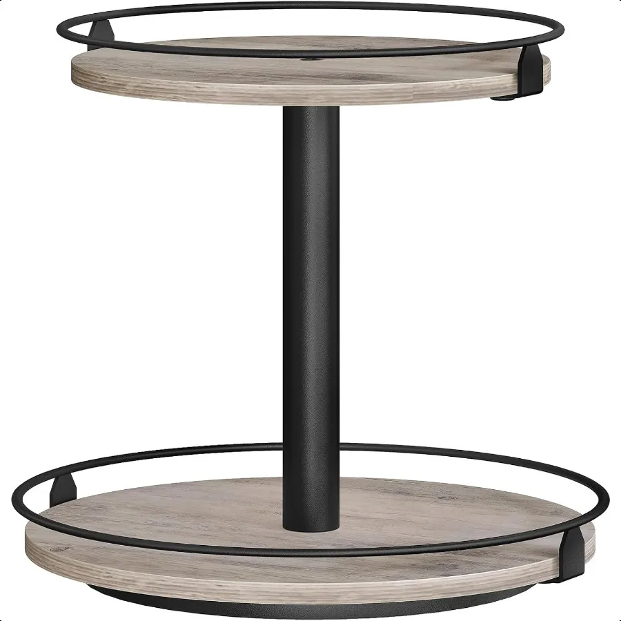 

2Tier Rotating Spice Rack Organizer for Table Top Turntable Spice Holder for Kitchen Countertop Cabinet Compact and Versatile