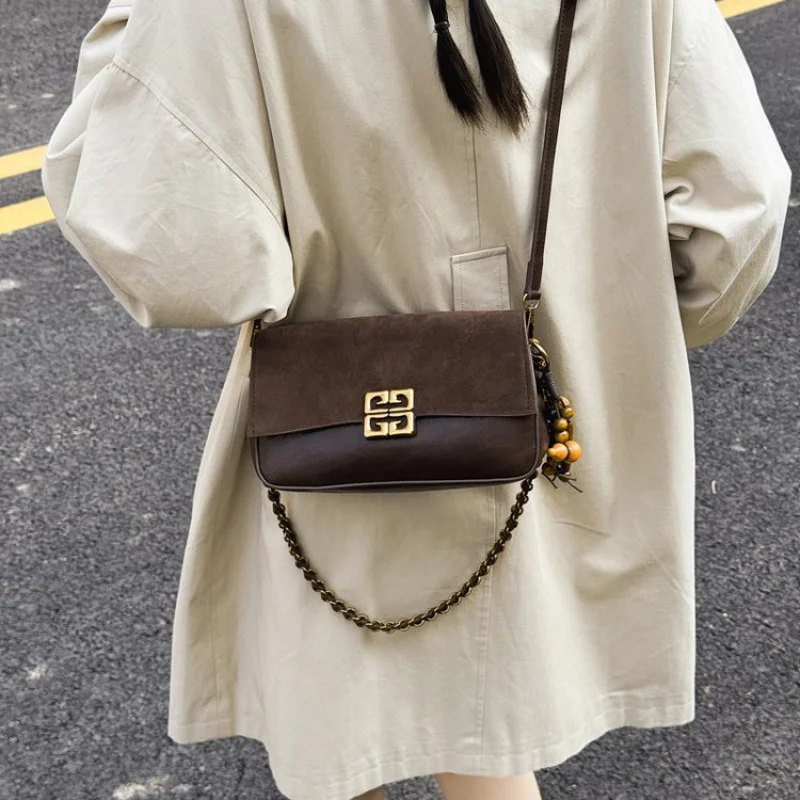 

Fashionable Leather Women's Handbag Luxury Brand Elegant Classic Refined Stitching Vintage Commuter Bag​