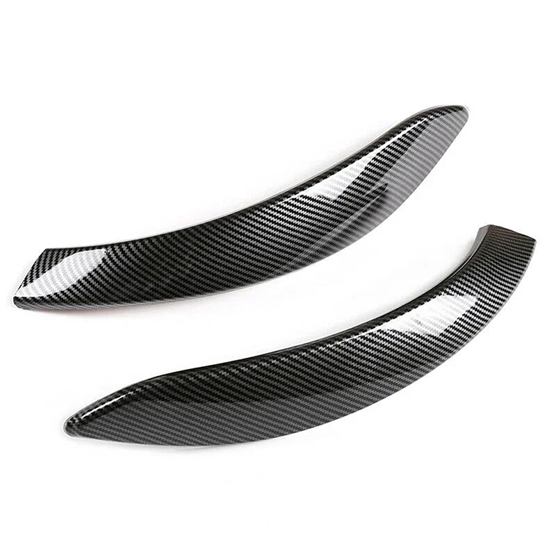 2/4Pcs For BMW 3 4 Series F30 F31 GT F34 F36 2014-2019 Car Interior Carbon Fiber Look Door Handle Cover Cap Trim Accessories