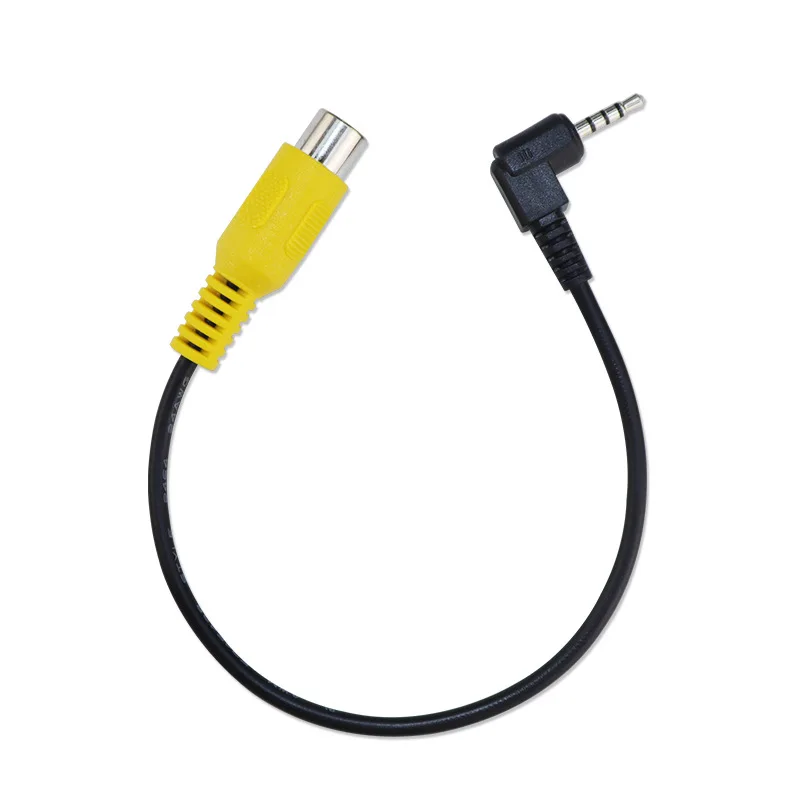 Car GPS Video Cable 4 Sections Jack 2.5mm Plug to RCA Female Stereo Adatper Navigation Rear View Parking Camera AV Convert Wire