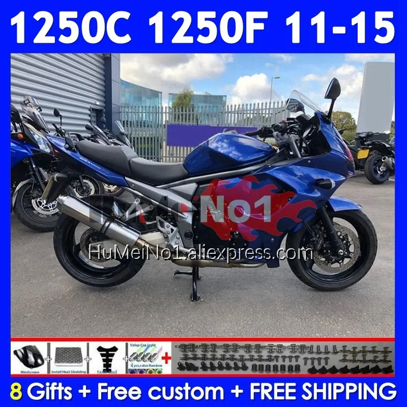 Kit For SUZUKI Bandit GSX1250F GSXF Factory blue 1250 11 12 13 14 15 124No.42 GSXF1250 GSX1250C 2011 2012 2013 2014 2015 Fairing