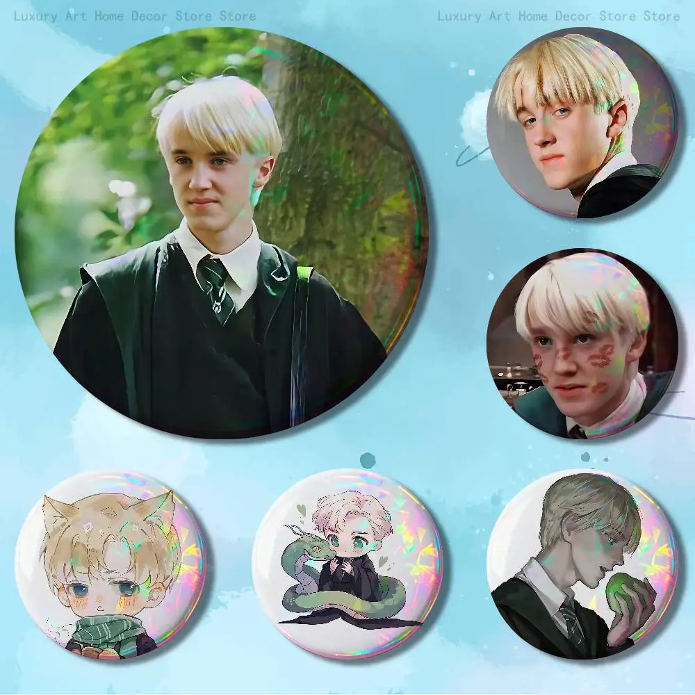 

D-Draco M-Malfoy Actor 32mm 58mm 75mm 44mm 25mm Anime Badges Brooches DIY Pins Decorations Birthday Gifts