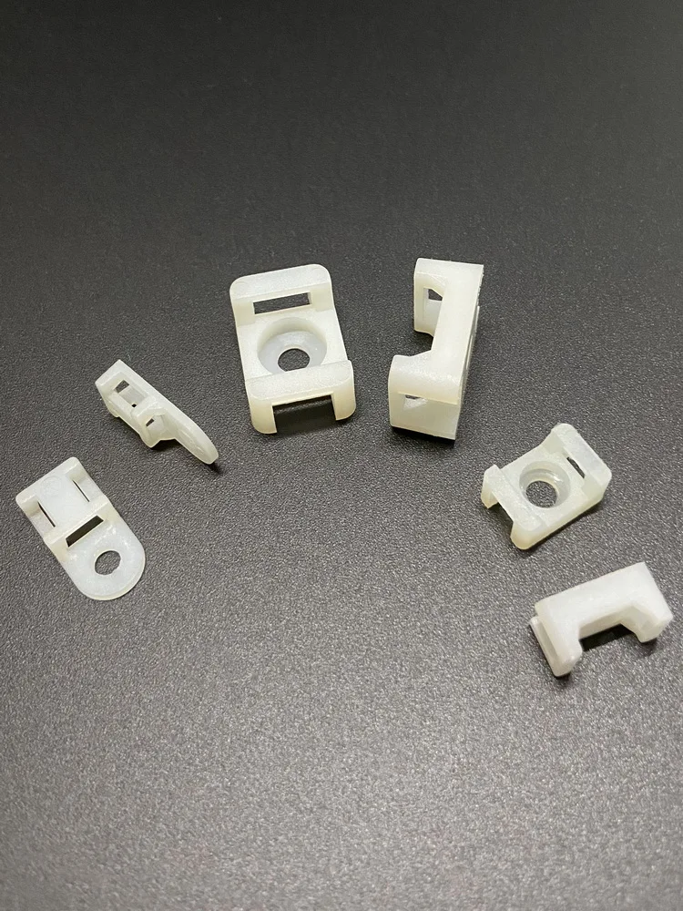 

Electrical Accessory Screw Installation Clip Clamp Wire Fixing Seat Cable Tie HOLDER Mount Nylon plastic Material Natural Color
