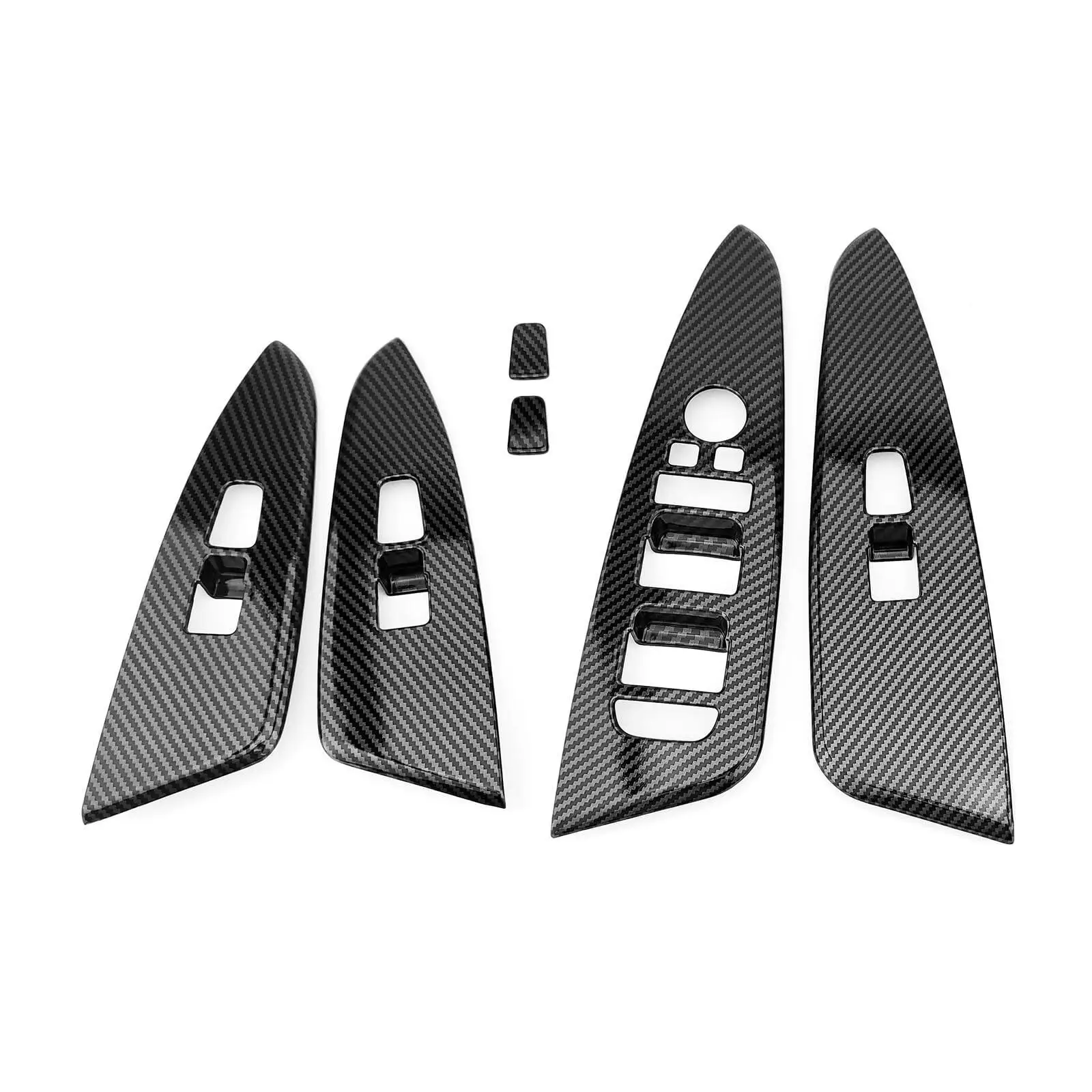 For 2023-2026 Kia Sportage Carbon Fiber Texture Window Lift Control Panel Decor Trim Cover