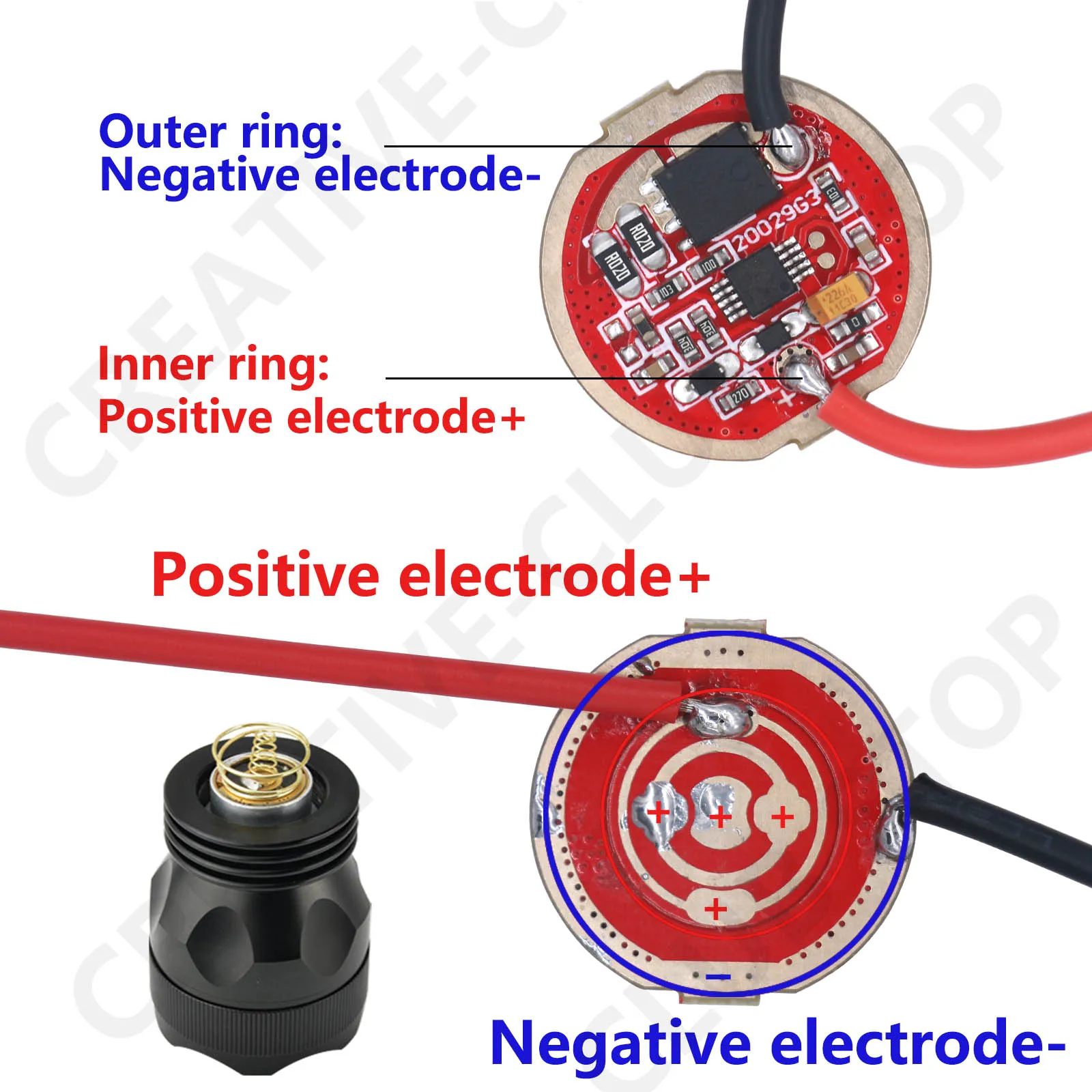 Constant Current LED Driver 20mm 22mm DC3-4V For Headlight Flashlight Lamp Beads 5 Mode Highlight SOS Burst Flash Transformers