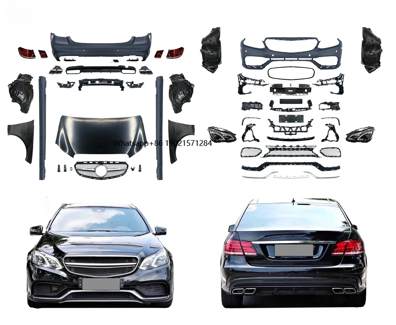 

For 2009-2014Y E-class W212 Auto Body Systems Upgrade to W212Sport Body Kits New Plastic Car Bumpers and Accessories