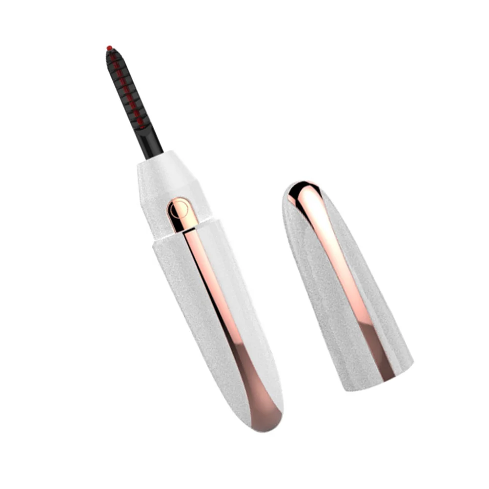 

1 set 1 Set Electric Usb Rechargeable Mini Heated Curling Tool For Portable Makeup Heating Clip Compact Size