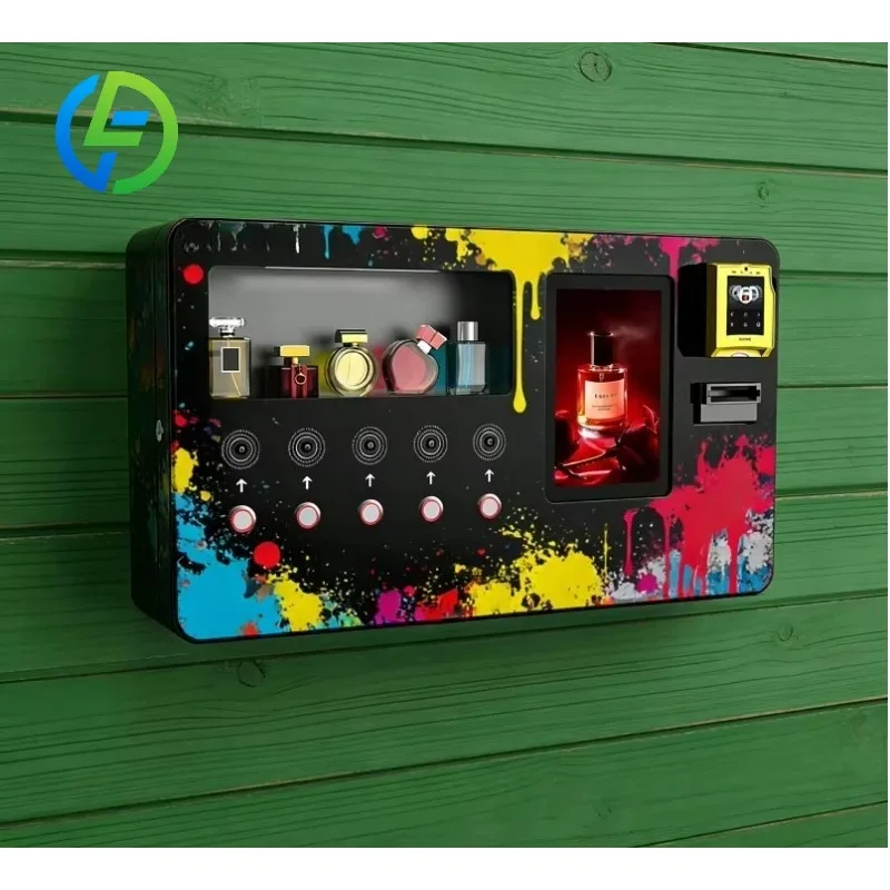 Deposit 24/7 Unattended Perfume Vending Machine for High-Traffic Areas, Compact Wall-Mounted with Coin & Cash Payment Options